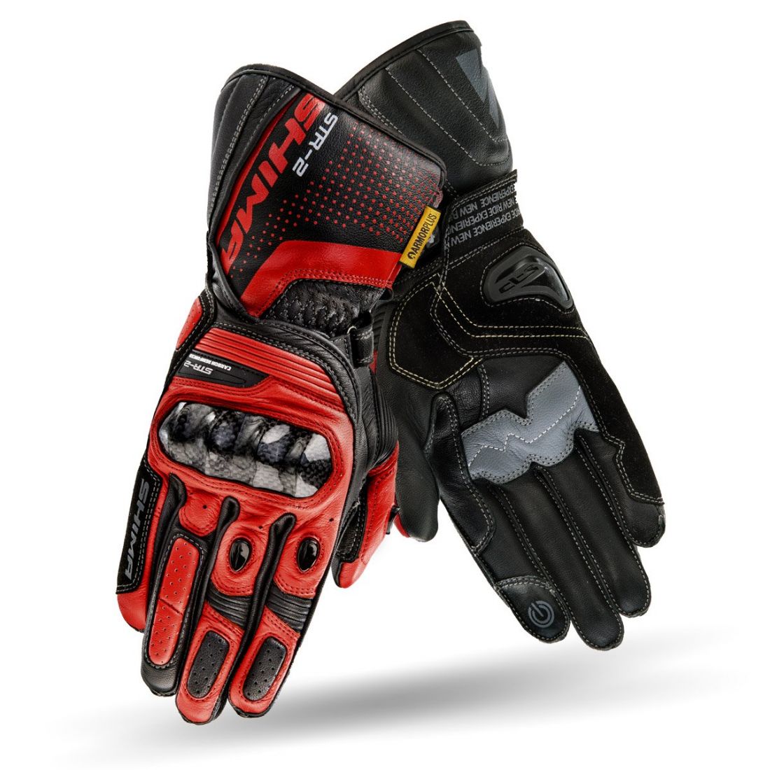 Мотоперчатки SHIMA STR-2 black red