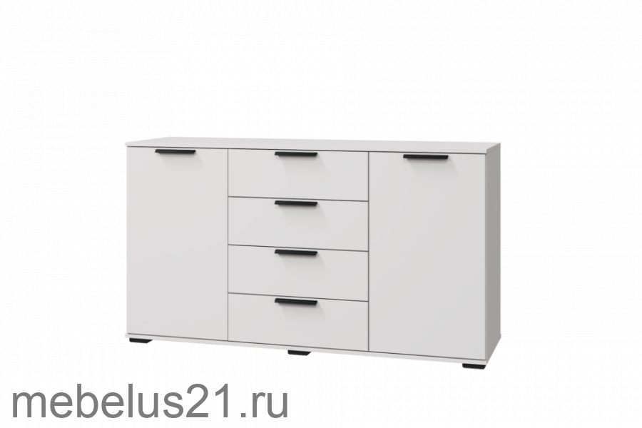 Комод с 2 дверками и 4 ящиками Кашемир