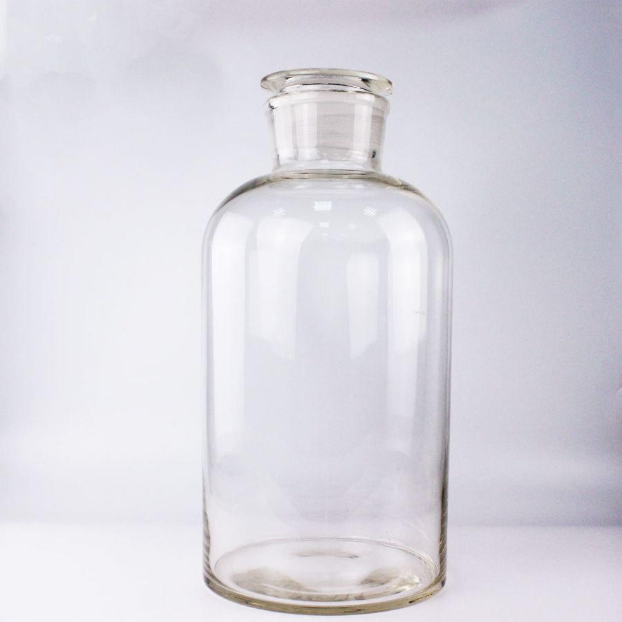 Склянка (штанглас) Labdevices, 20000 мл, светлое стекло, с притёртой пробкой, широкое горло