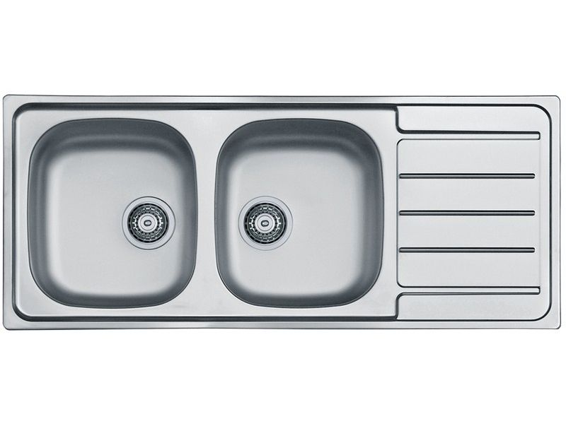 Изображение Мойка для кухни Alveus LINE 100 NAT-90 в комплекте с сифоном 116х50 см