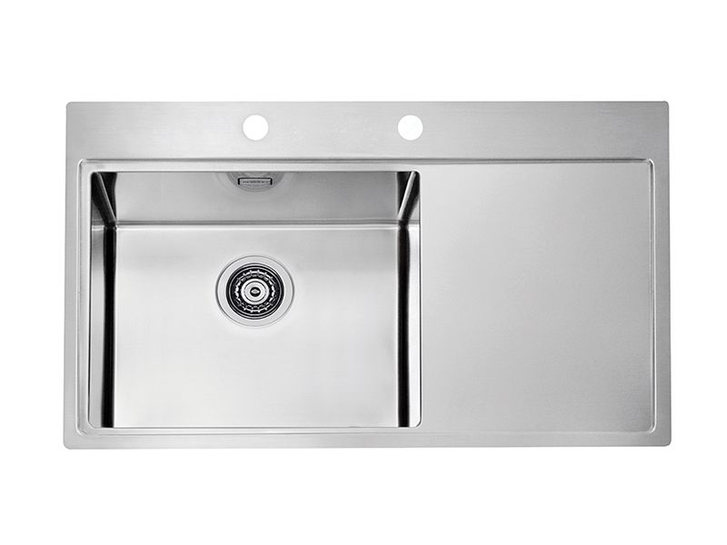 Мойка для кухни Alveus PURE 50L KMB-90 левая в комплекте с сифоном 86х52,5 см