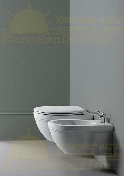 Белое подвесное биде GSI Classic 87651 ФОТО
