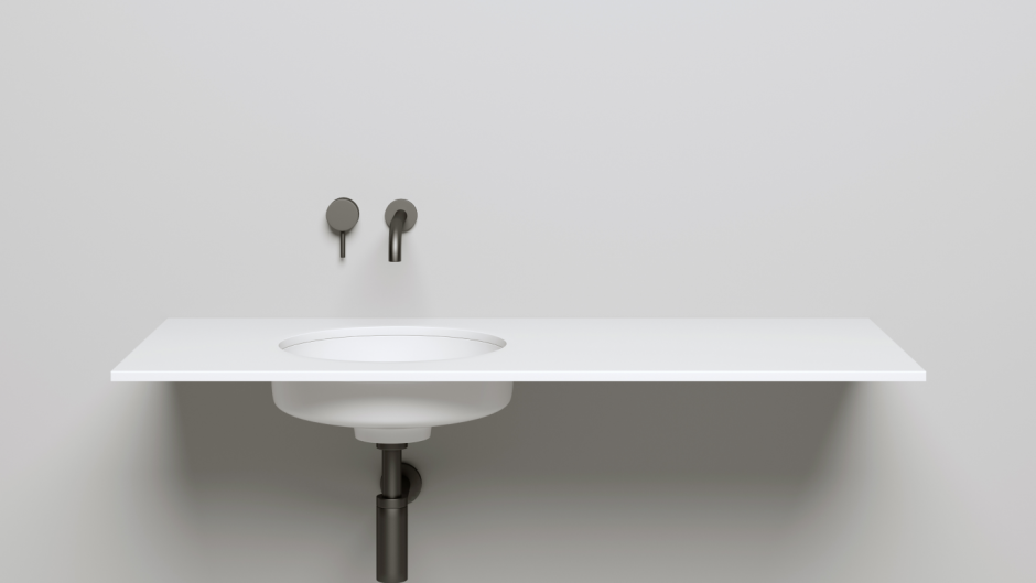 Белая встраиваемая раковина Salini Marea 04 42х42 1802204M ФОТО