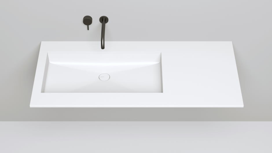 Белая встраиваемая прямоугольная раковина Salini Marea 10 75х40 ФОТО
