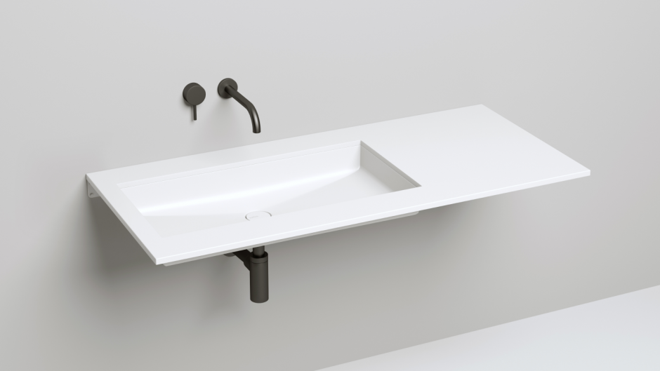 Белая встраиваемая прямоугольная раковина Salini Marea 10 75х40 ФОТО