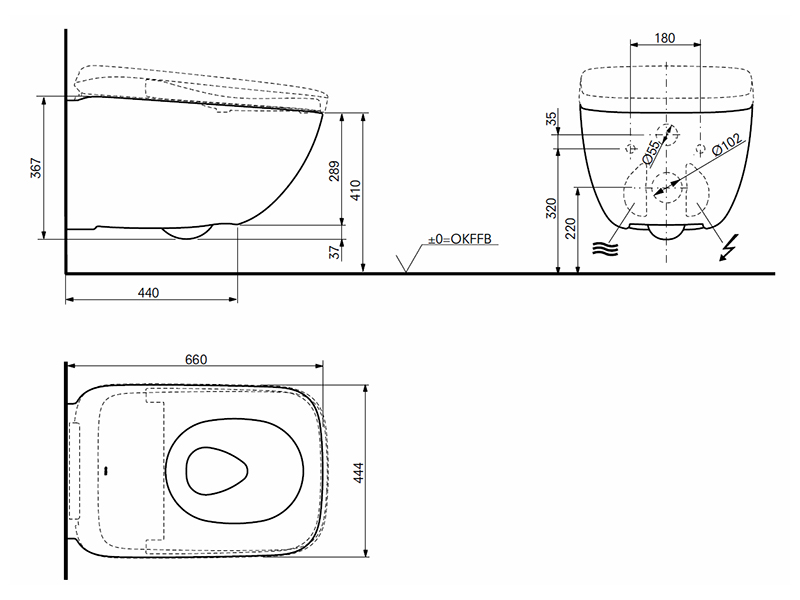 Унитаз подвесной TOTO NEOREST WX2 CW928PZY для сиденья WASHLET WX2/WX1 ФОТО