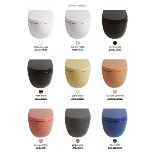 Унитаз Artceram File 2.0 FLV004 01 30 в белом цвете схема 2