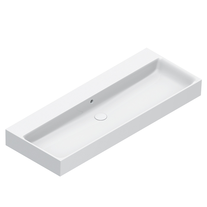 Изображение Раковина 120x47 Catalano PREMIUM без отв. под смеситель покрытие Cataglaze+ цвет белый глянцевый 221200001