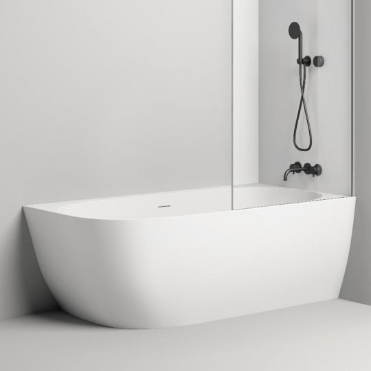 Белая угловая каменная ванна Salini Sofia Corner 170x85 102514G схема 2
