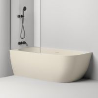 Белая угловая каменная ванна Salini Sofia Corner 170x85 102514G схема 4