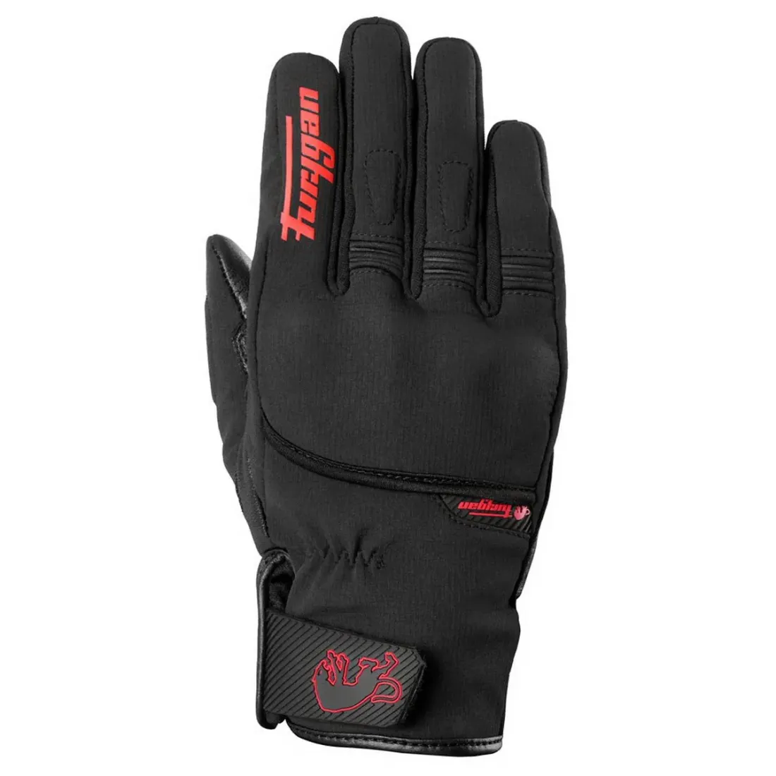 FURYGAN Перчатки JET All Seasons D3O EVO текстиль, цвет Черный/Красный