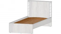 Кровать 900 Ривьера (сп/м 900*2000мм) анкор светлый (ЛАМЕЛИ)