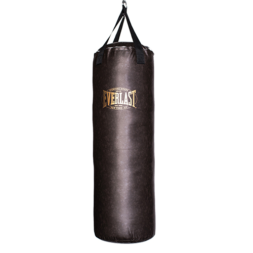 Мешок боксёрский Everlast Vintage Nevatear 35 x 100см, 36 кг, черный. Артикул SH1907WB
