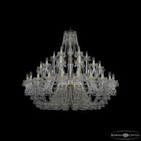 Люстра Хрустальная BOHЕMIA IVЕLЕ CRYSTAL 1409/24+12+6/530 G Золото, Стекло / Богемия Ивеле Кристалл