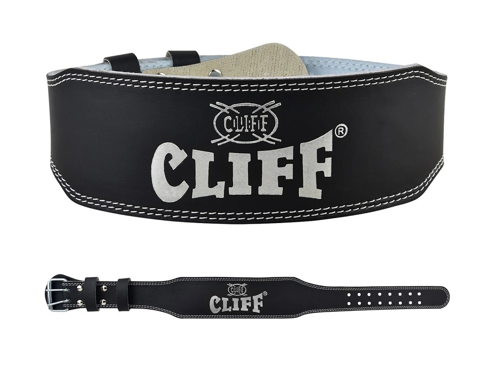 Пояс Т/А Cliff искусственная кожа, 6 дюймов (15см.), чёрный, 3XL