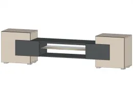 ТВ тумба Вегас  (ш2200*г354*в520мм) Кашемир/графит