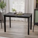 Стол раздвижной «Риттер» Тип 2 Черный муар, Керамика матовая черный мрамор