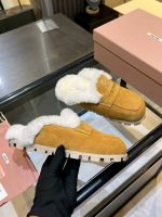 Мюли MIU MIU с мехом Premium