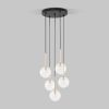 Подвесной светильник со стеклянными плафонами TK Lighting 5943 Nilos / подвесной светильник / черный/золото