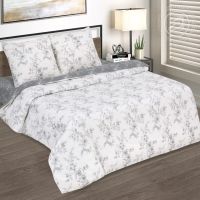 «Луара» (ЛЮКС с простыней на резинке) постельное белье Поплин Евро