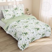 «Илона» (ЛЮКС с простыней на резинке) постельное белье Поплин Семейный