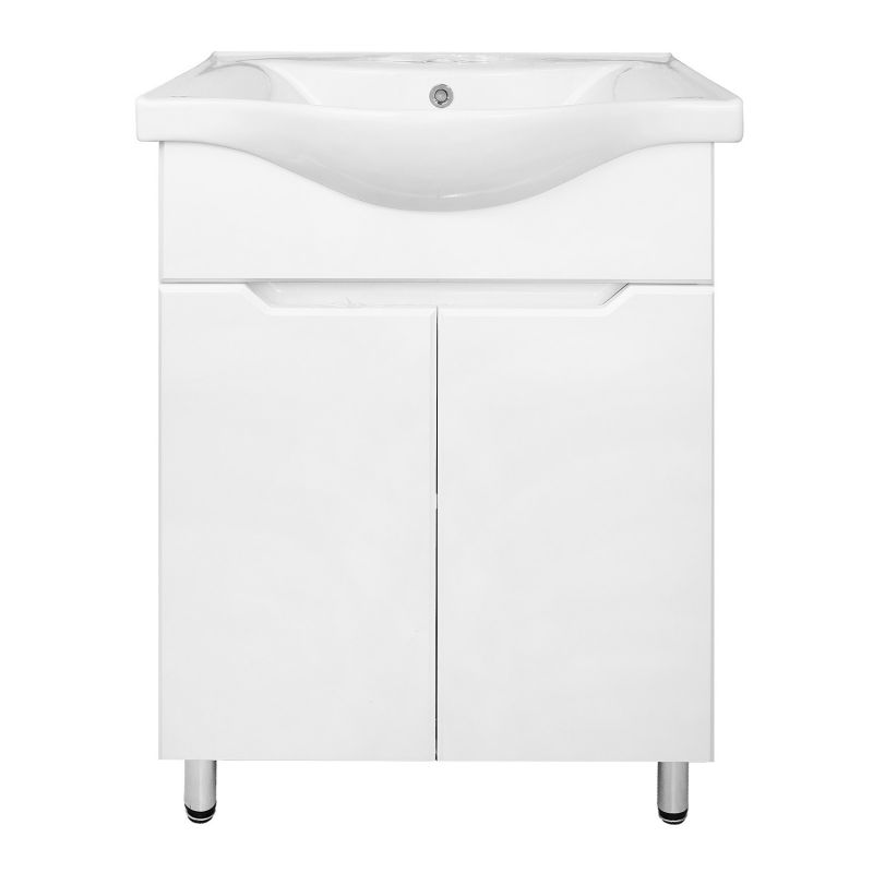 Комплект Тумба Палермо 50Н 510х440х840 напольная, с раковиной, белый CS00092518