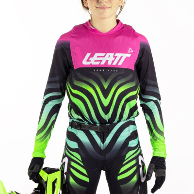 Мотоджерси подростковая Leatt Moto 4.5 Jersey Tiger Pink