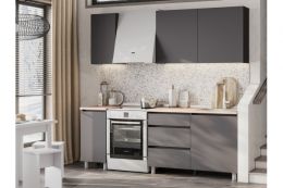 Кухонный гарнитур Денвер 1.6м  Графит