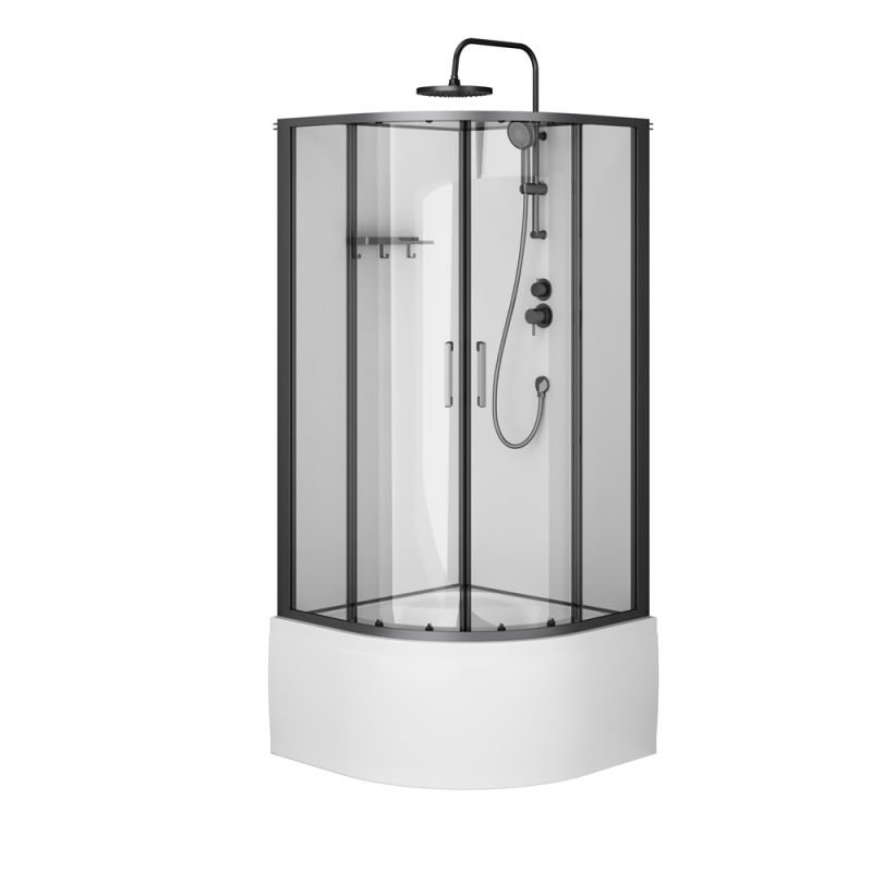 Душевая кабина AM.PM Above 90x90, без крыши, четверть круга W9XC-401A-9090BT