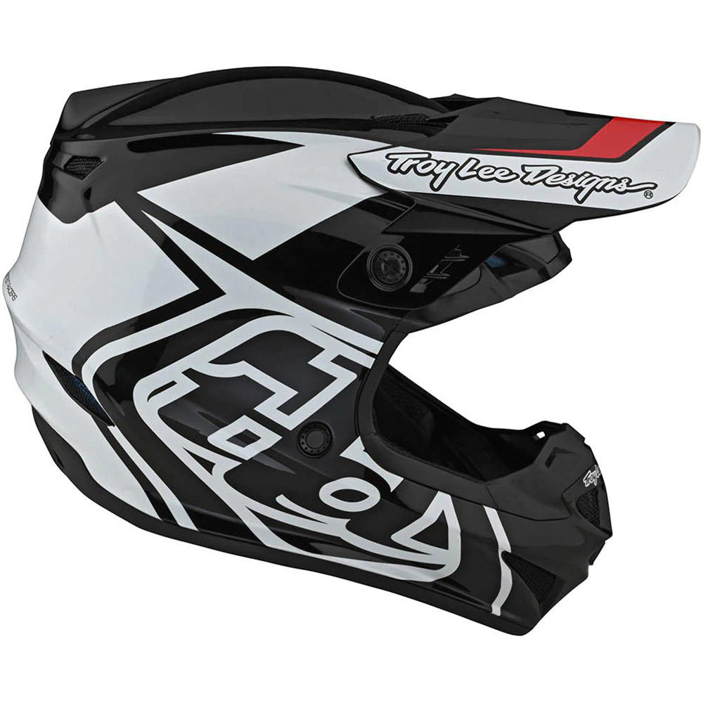 Troy Lee Designs GP Overload Black/White шлем для мотокросса и эндуро
