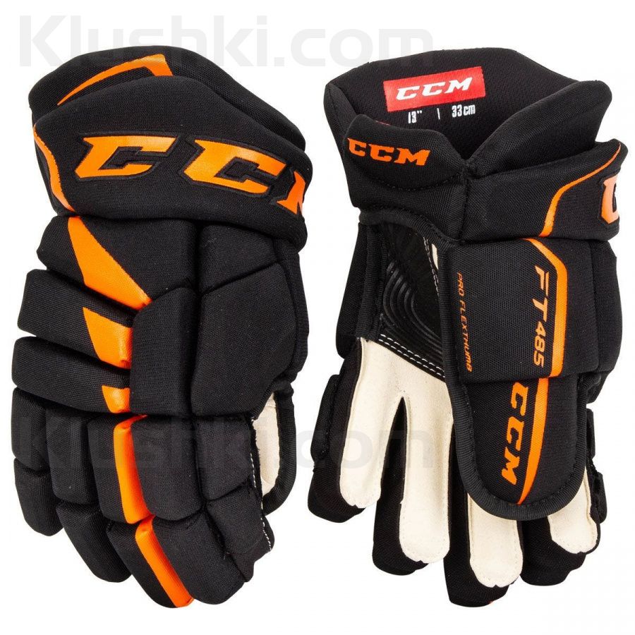 Перчатки CCM Jetspeed FT485 (SR) Black-Yellow 14"