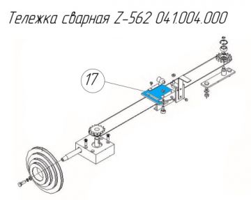 Тележка сварная Z-562 041.004.000