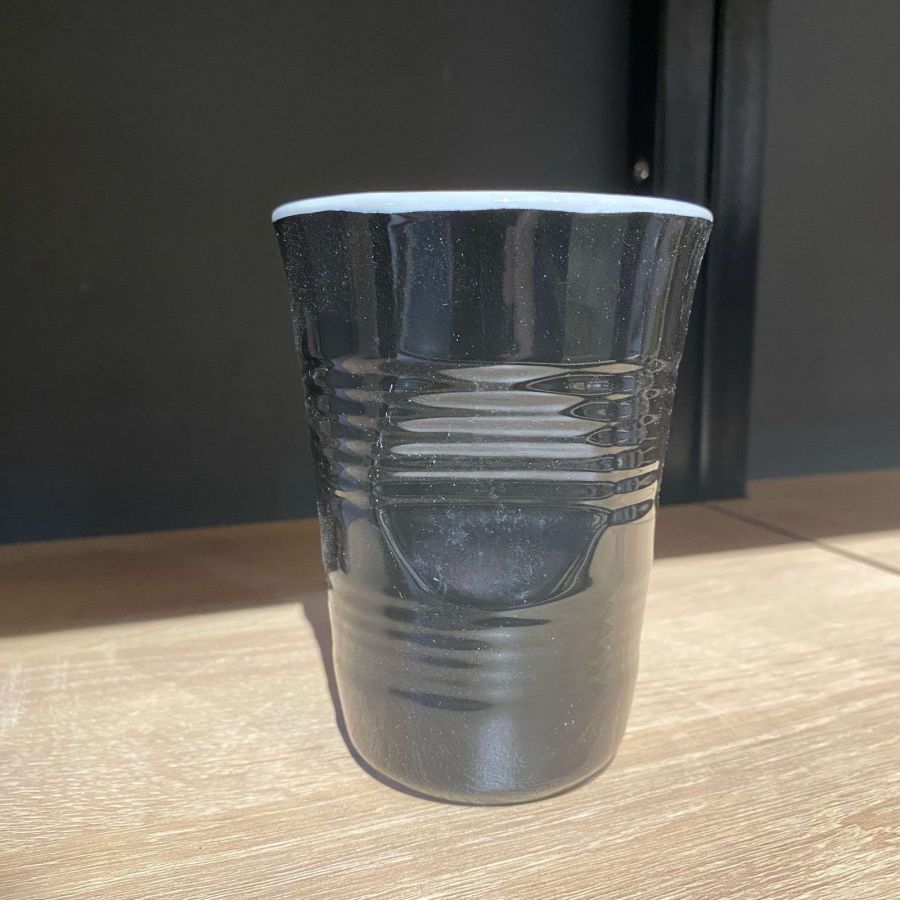 Чашка кофейная большая чёрная 300 мл, Top Moka, Tazzina grande