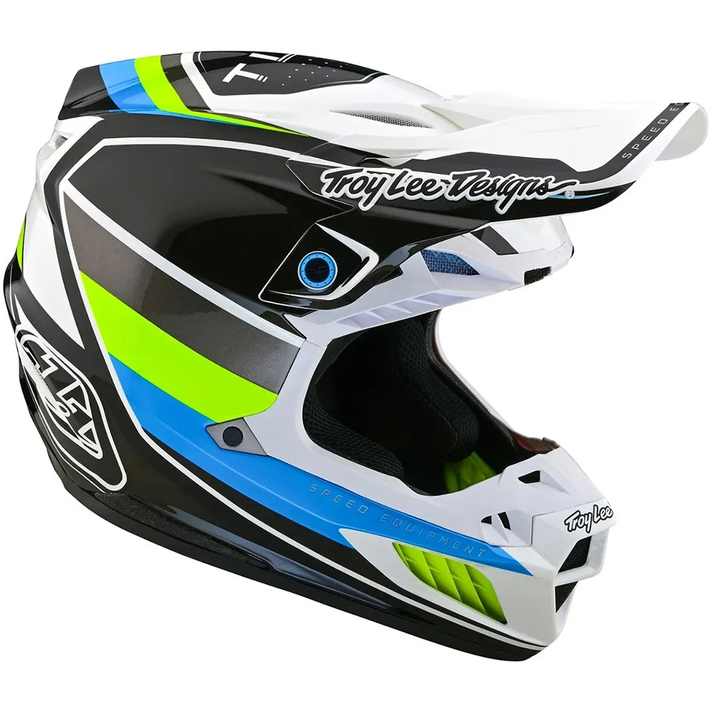 Troy Lee Designs SE5 Composite MIPS Reverb White/Blue шлем для мотокросса и эндуро