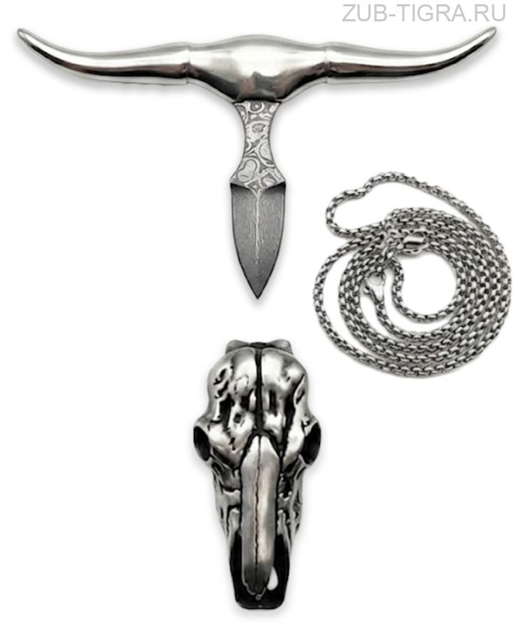 Нож Bull Head дамаск