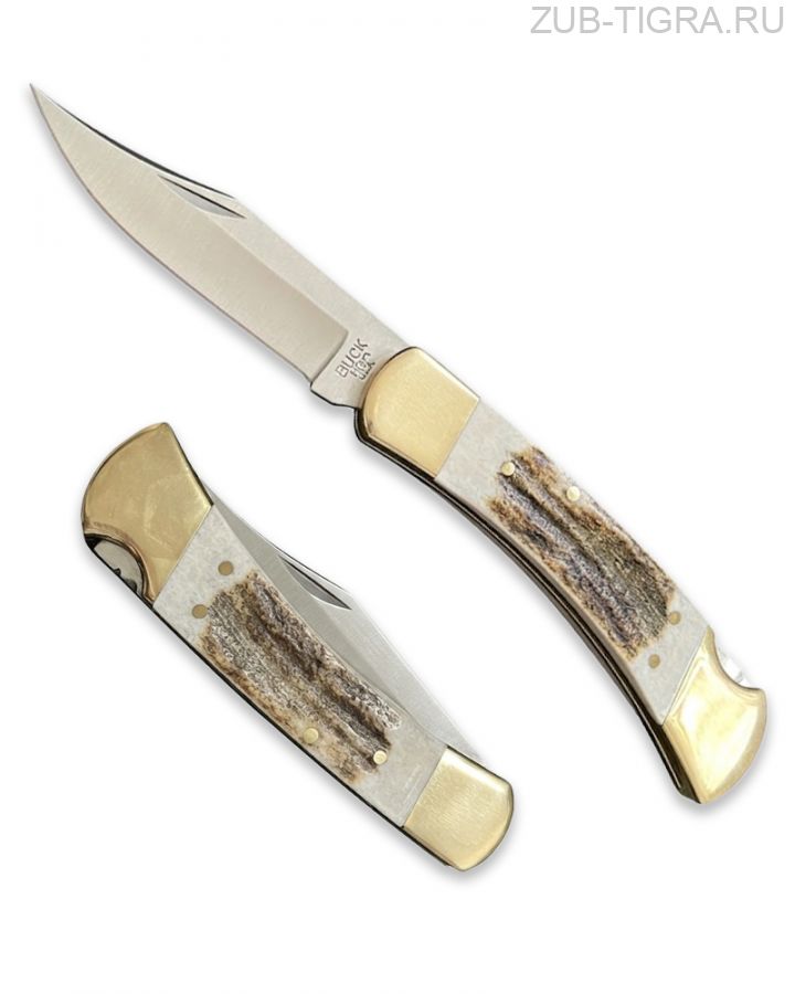Нож Buck 110 Genuine Stag Folding Hunter