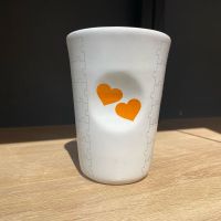 Чашка кофейная сердечки большая оранжевая 300 мл, Top Moka, Tazzina grande cuori