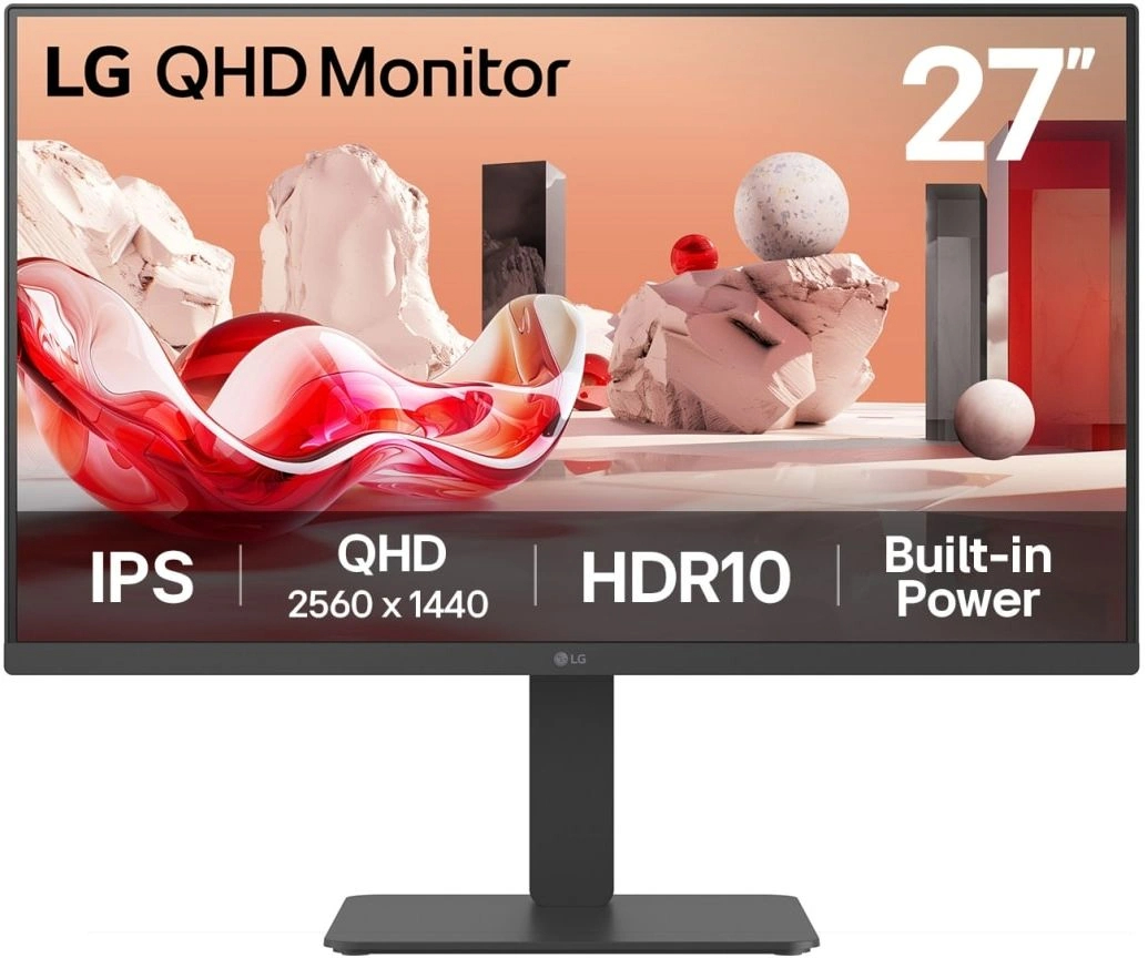 Монитор LG 27BA45QB-B 27" IPS чёрный, 27BA45QB-B.ARUZ