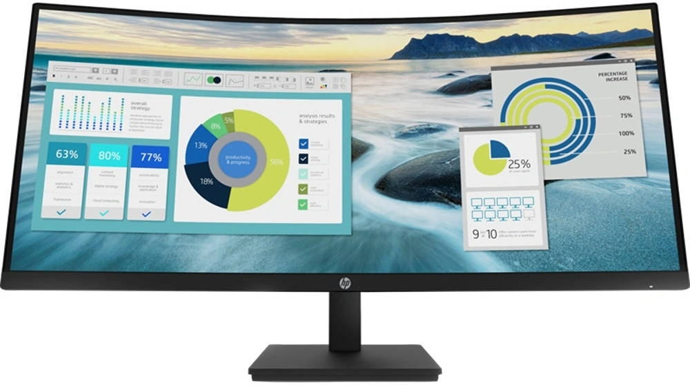 Монитор HP P34hc G4 34" WLED VA чёрный, 21Y56AS