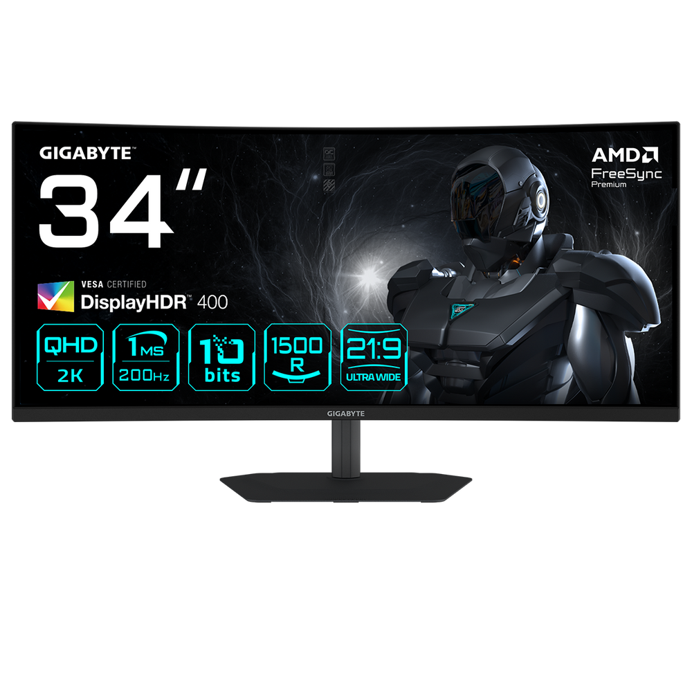 Монитор Gigabyte G34WQC2 34" VA чёрный, 20VM0-34WQC2BM-1EKS
