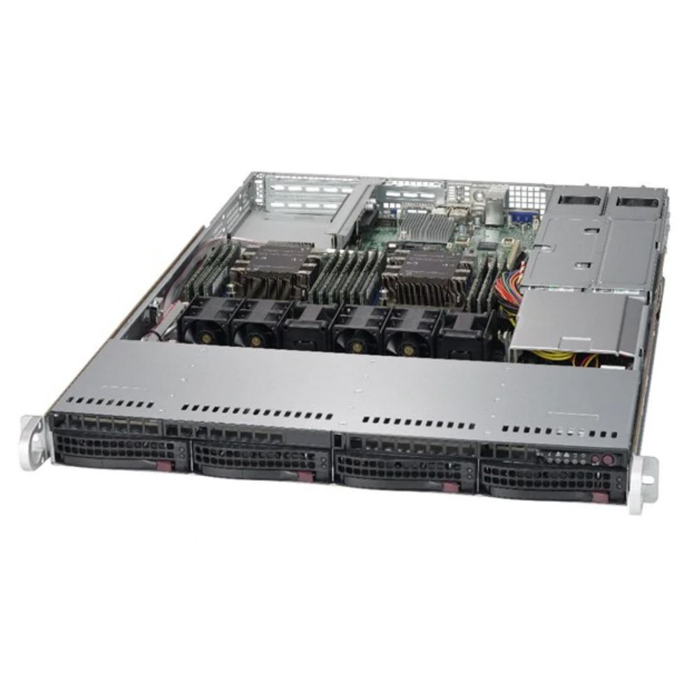 Серверная платформа Supermicro SuperServer 6019P-WTR 4x3.5" Rack 1U, SYS-6019P-WTR