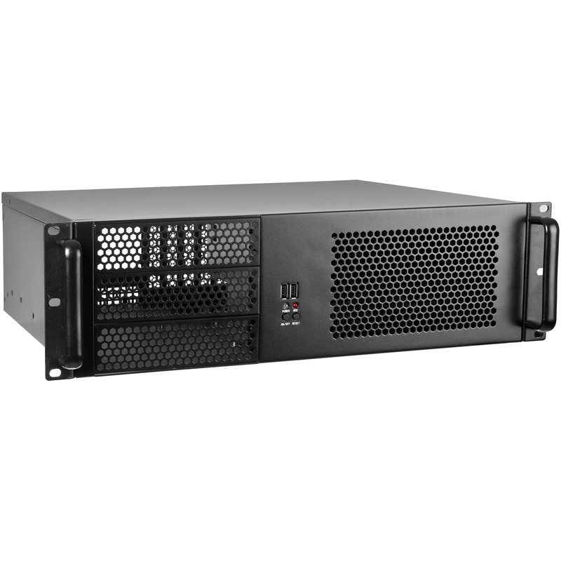 Корпус Exegate Pro 3U390-08 Rack Без БП чёрный 3U, EX264270RUS