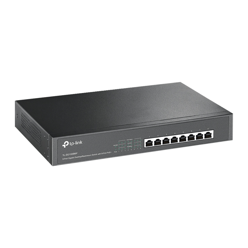 Коммутатор TP-Link SG1008MP 8-PoE Неуправляемый 8-ports, TL-SG1008MP