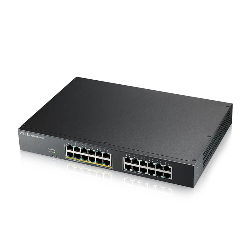 Коммутатор ZyXEL GS1915-24EP 12-PoE Управляемый 24-ports, GS1915-24EP-EU0101F
