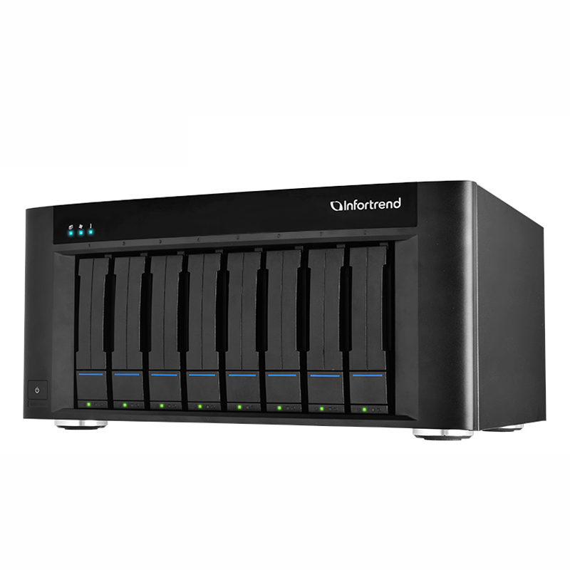 Сетевое хранилище NAS INFORTREND EonStor GSe Pro 108-C 8x3.5" Tower чёрный, GSEP1080000C-8U32