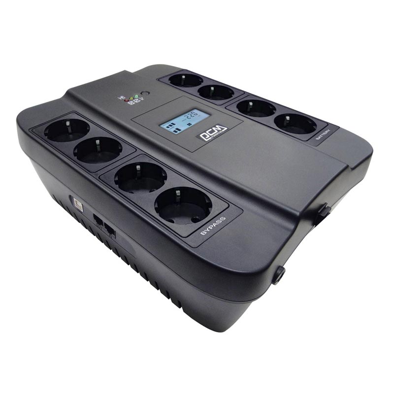ИБП Powercom SPIDER 1100 ВА, Brick, SPD-1100U LCD