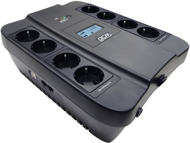 ИБП Powercom SPIDER 900 ВА, Brick, SPD-900U LCD
