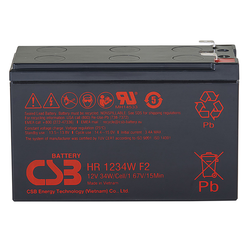 Батарея для ИБП CSB HR1234W 12 В, HR1234W F2