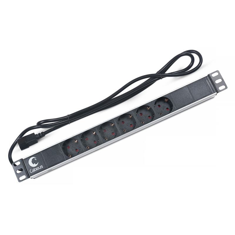 Блок розеток Cabeus PDU, 1U, PDU-6P-2IEC
