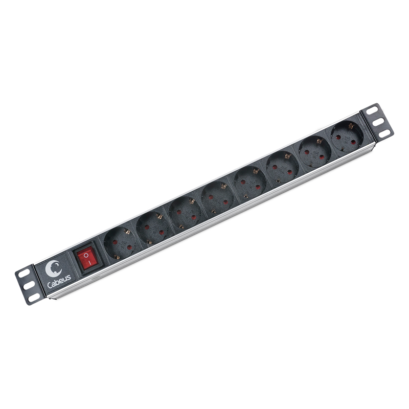 Блок розеток Cabeus PDU, 1U, PDU-8P